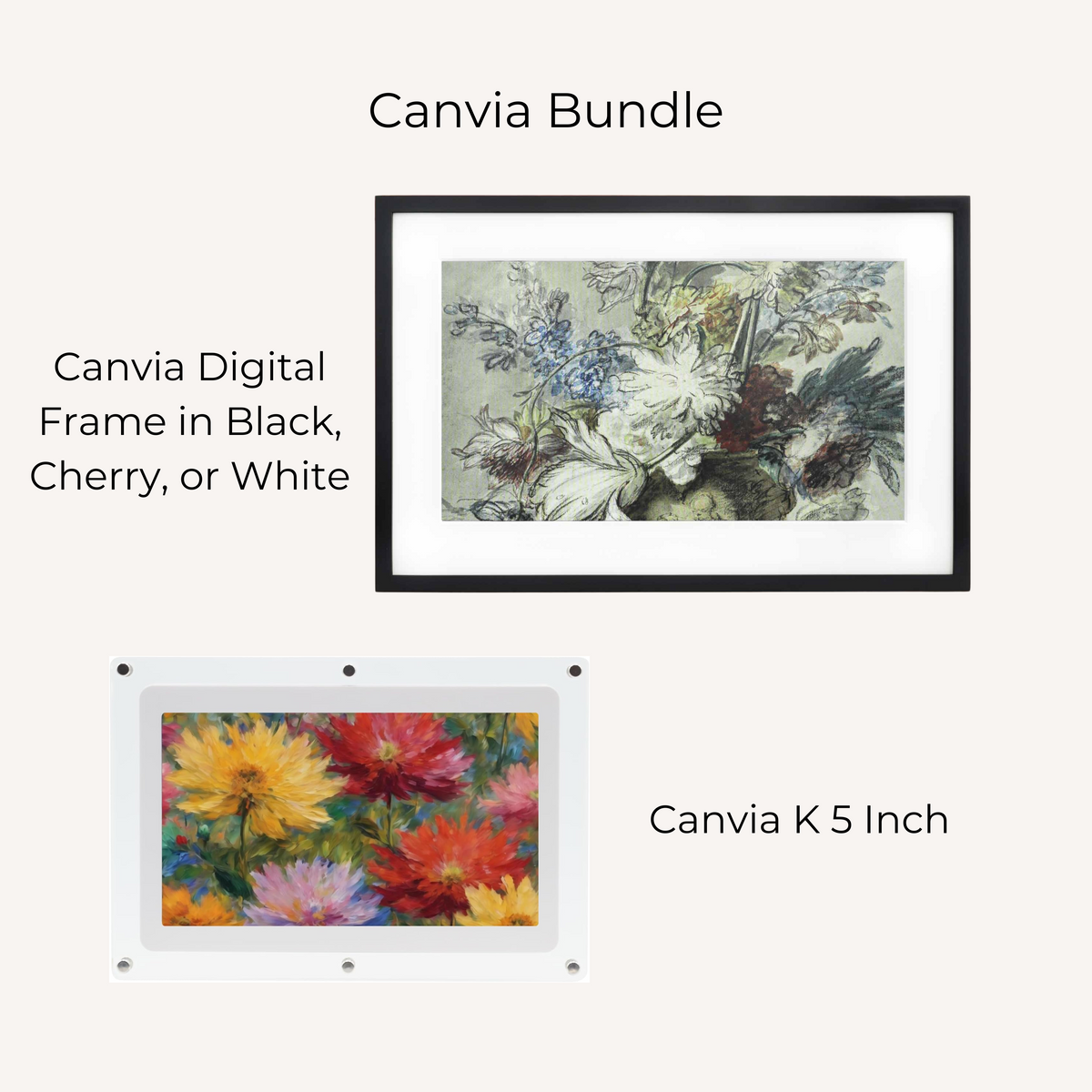 Canvia Art Frame + Canvia K 5 Inch Bundle